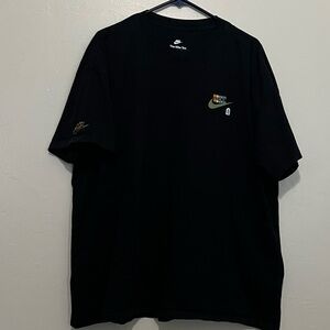 Nike, The Nike Tee, Radiant Sole Design, Black and Orange, XXL 2XL